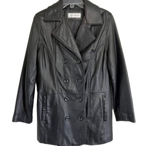 𝅺JONES New York Leather Jacket Size Medium